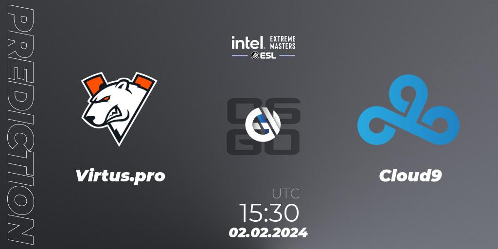 Virtus.pro vs Cloud9: Match Prediction. 02.02.24, CS2 (CS:GO), IEM Katowice 2024 Play-in