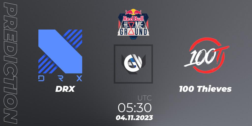 DRX vs 100 Thieves: Match Prediction. 04.11.23, VALORANT, Red Bull Home Ground #4