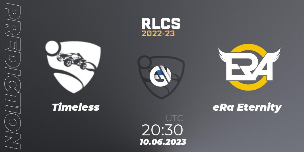 Timeless vs eRa Eternity: Match Prediction. 10.06.23, Rocket League, RLCS 2022-23 - Spring: South America Regional 3 - Spring Invitational