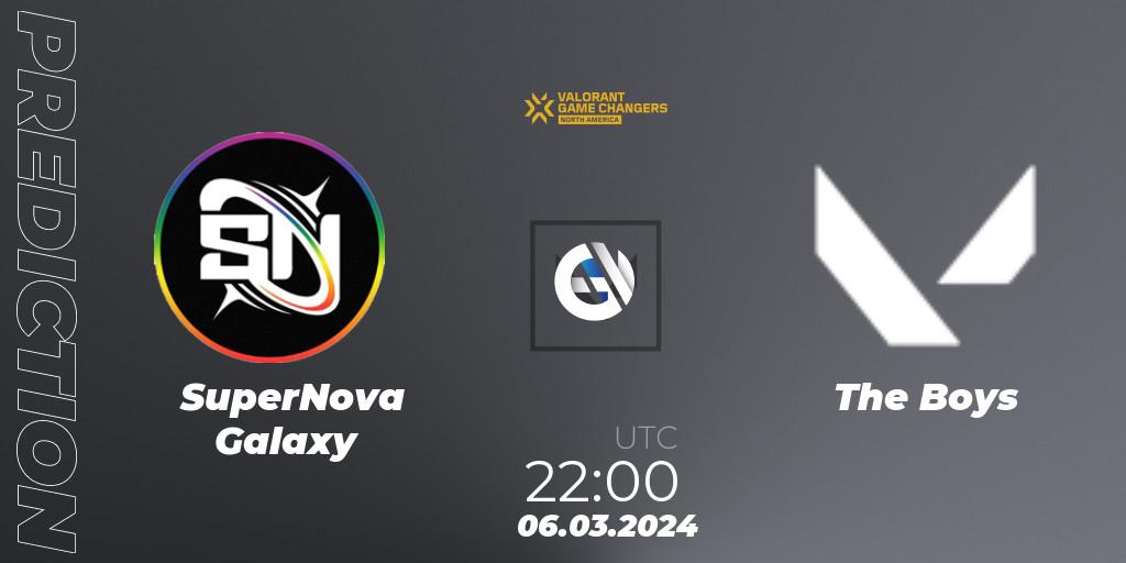 SuperNova Galaxy vs The Boys: Match Prediction. 06.03.2024 at 22:00, VALORANT, VCT 2024: Game Changers North America Series Series 1