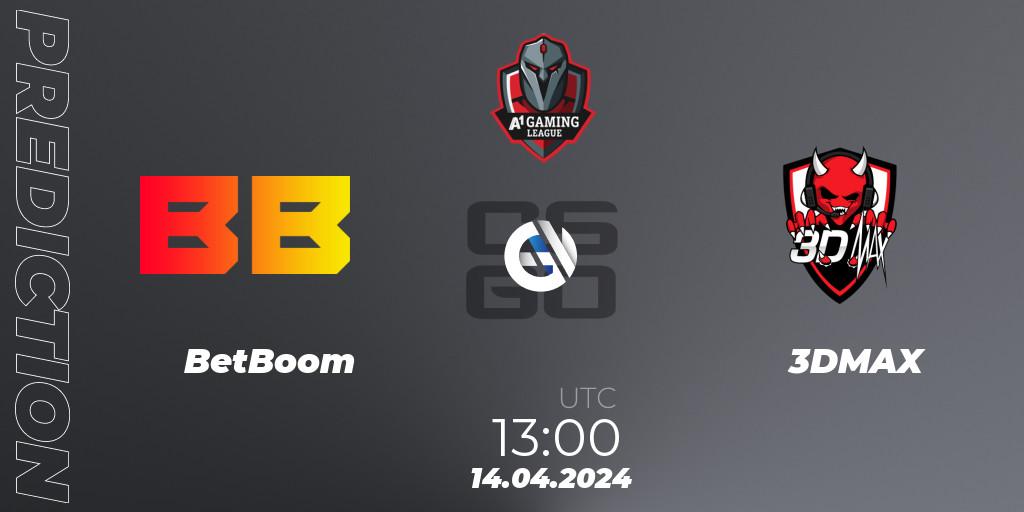 BetBoom vs 3DMAX: Match Prediction. 14.04.24, CS2 (CS:GO), A1 Gaming League Season 8