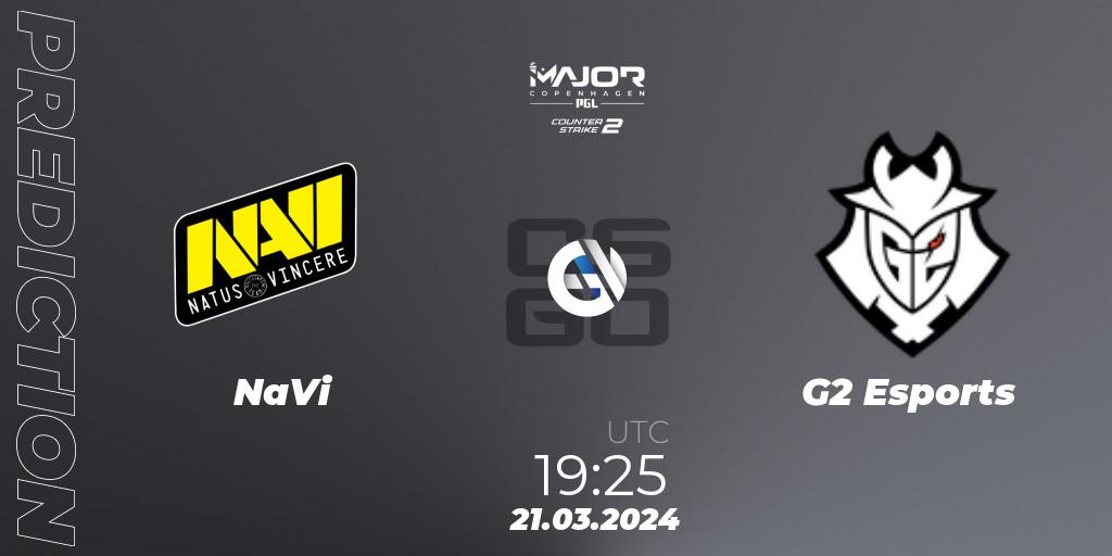 NaVi vs G2 Esports: Match Prediction. 21.03.24, CS2 (CS:GO), PGL CS2 Major Copenhagen 2024