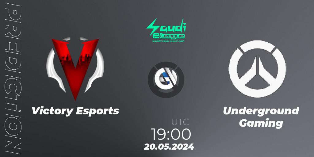 Victory Esports vs Underground Gaming: Match Prediction. 20.05.2024 at 19:00, Overwatch, Saudi eLeague 2024 - Major 2 Phase 1