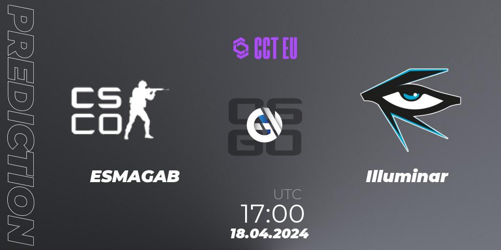 ESMAGAB vs Illuminar: Match Prediction. 18.04.24, CS2 (CS:GO), CCT Season 2 Europe Series 1 Closed Qualifier