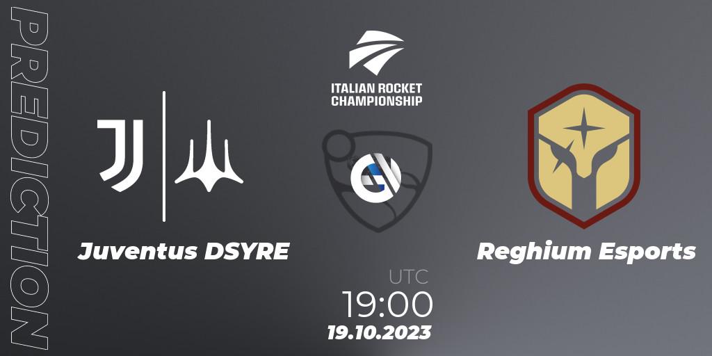Juventus DSYRE vs Reghium Esports: Match Prediction. 19.10.2023 at 19:00, Rocket League, Italian Rocket Championship Season 11Serie A Relegation