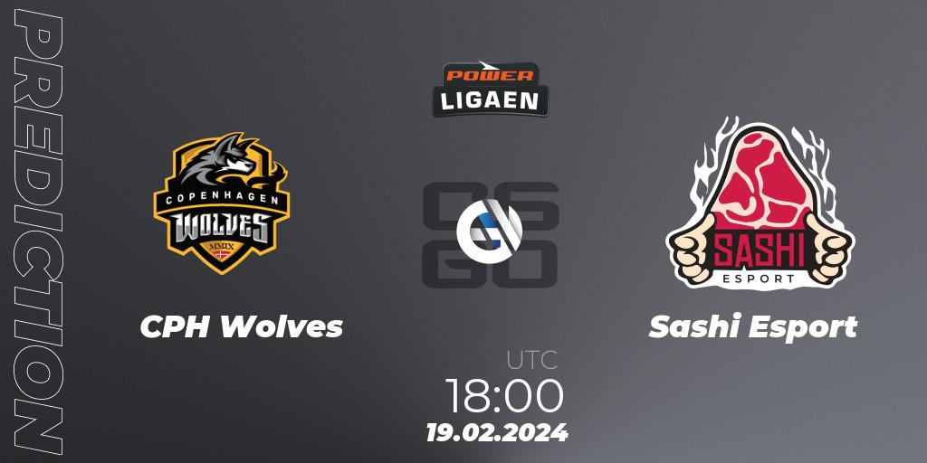 CPH Wolves vs Sashi Esport: Match Prediction. 19.02.2024 at 18:00, Counter-Strike (CS2), Dust2.dk Ligaen Season 25