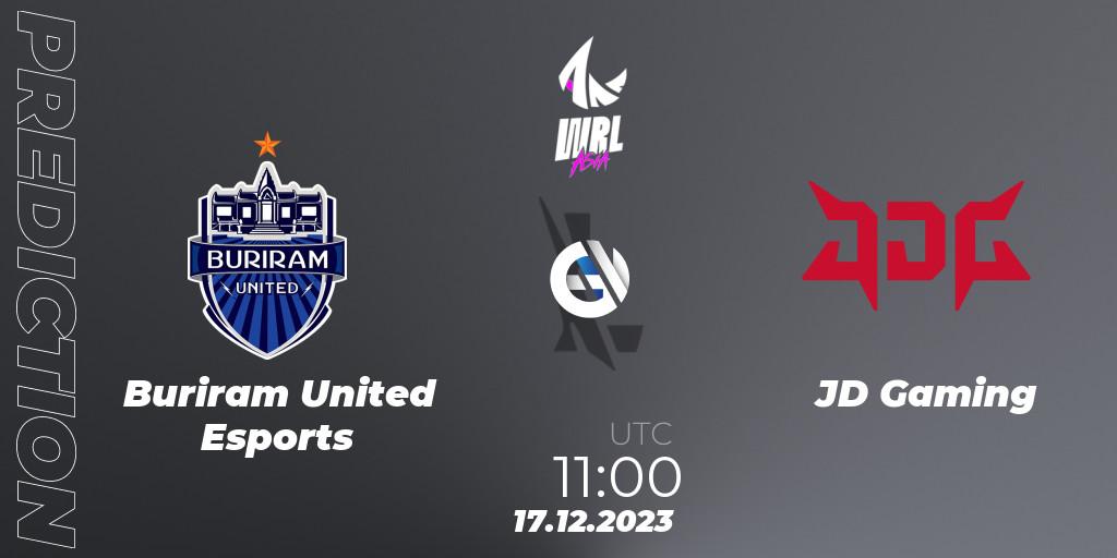 Buriram United Esports vs JD Gaming: Match Prediction. 17.12.23, Wild Rift, WRL Asia 2023 - Season 2 - Regular Season