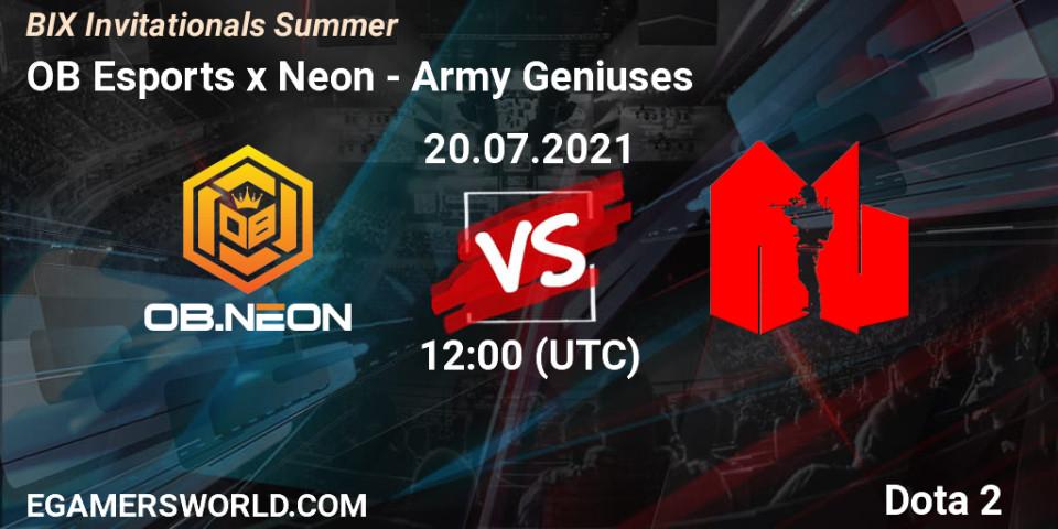 OB Esports x Neon VS Army Geniuses