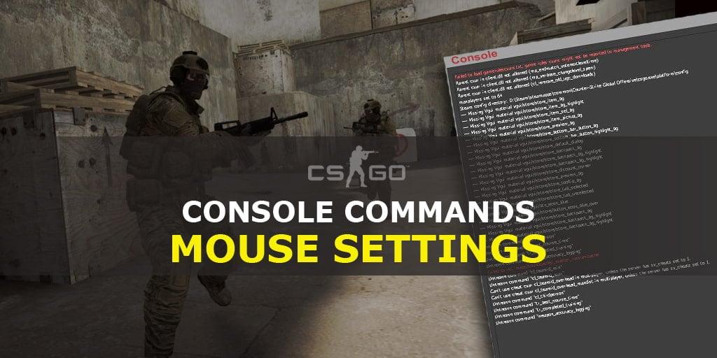 Konsolkommandon för att konfigurera musen i CS: GO