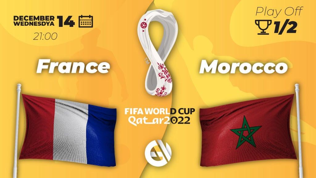 Frankrike - Marocko: förutsägelse och satsning på VM 2022 i Qatar