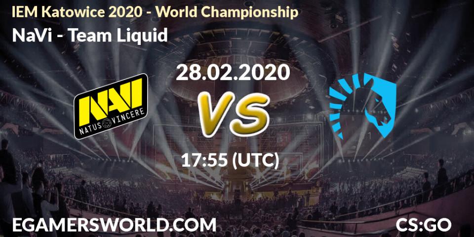 NaVi vs Team Liquid: Match Prediction. 28.02.20, CS2 (CS:GO), IEM Katowice 2020 