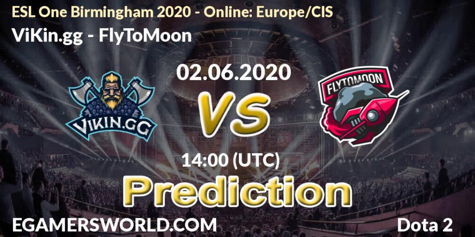 ViKin.gg vs FlyToMoon: Match Prediction. 02.06.20, Dota 2, ESL One Birmingham 2020 - Online: Europe/CIS