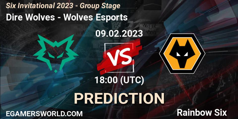 Dire Wolves vs Wolves Esports: Match Prediction. 09.02.23, Rainbow Six, Six Invitational 2023 - Group Stage