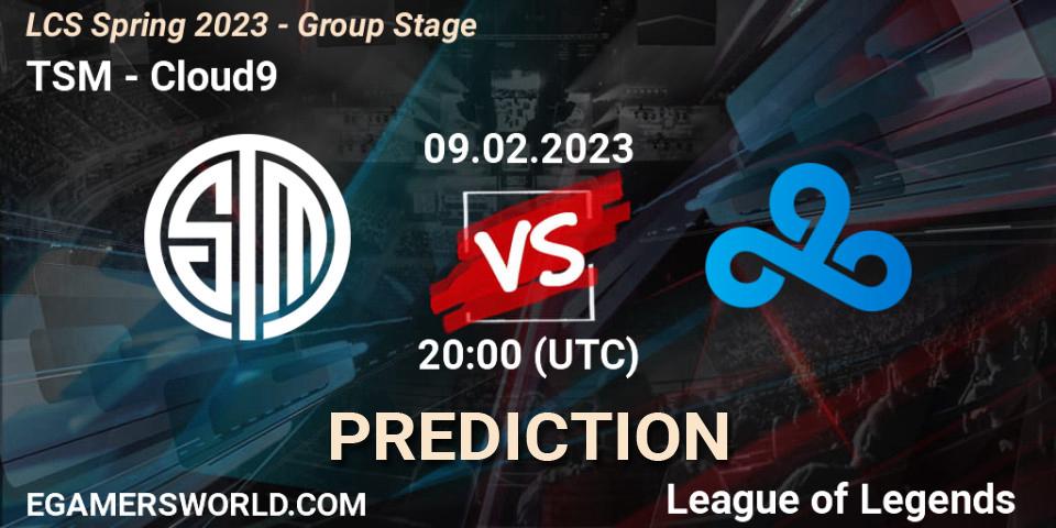 TSM vs Cloud9: Match Prediction. 09.02.23, LoL, LCS Spring 2023 - Group Stage