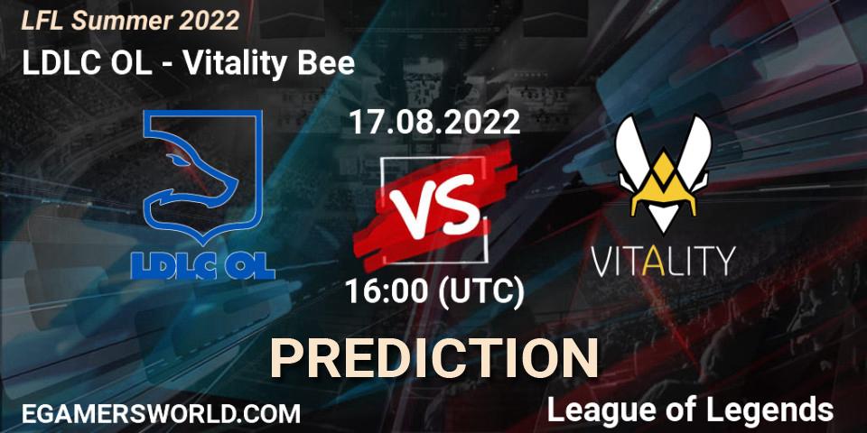 LDLC OL vs Vitality Bee: Match Prediction. 17.08.22, LoL, LFL Summer 2022