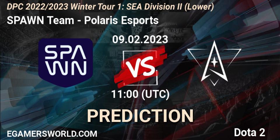 SPAWN Team vs Polaris Esports: Match Prediction. 10.02.23, Dota 2, DPC 2022/2023 Winter Tour 1: SEA Division II (Lower)