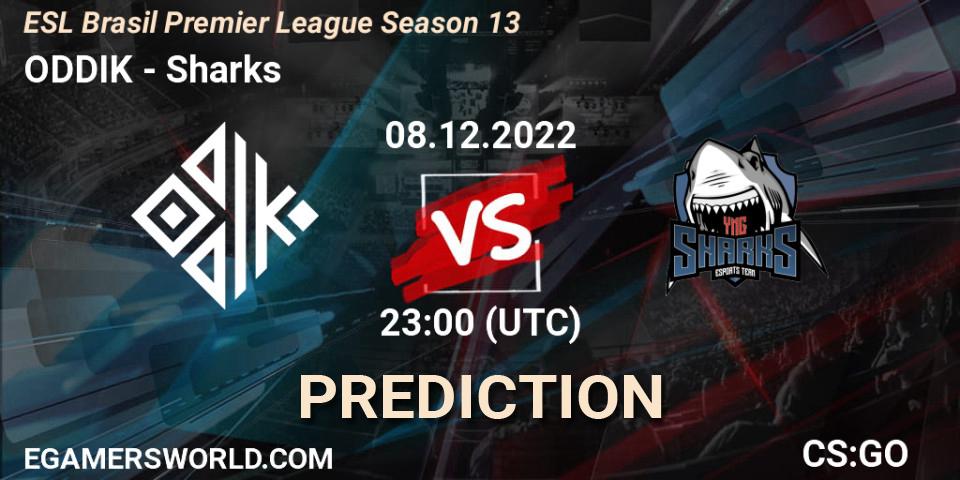ODDIK vs Sharks: Match Prediction. 08.12.22, CS2 (CS:GO), ESL Brasil Premier League Season 13