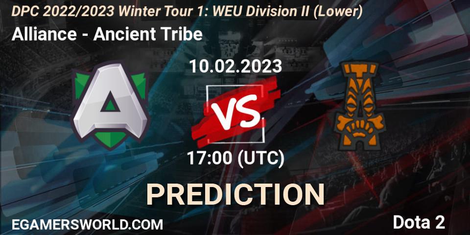 Alliance vs Ancient Tribe: Match Prediction. 10.02.23, Dota 2, DPC 2022/2023 Winter Tour 1: WEU Division II (Lower)
