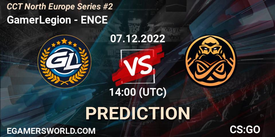 GamerLegion vs ENCE: Match Prediction. 07.12.22, CS2 (CS:GO), CCT North Europe Series #2