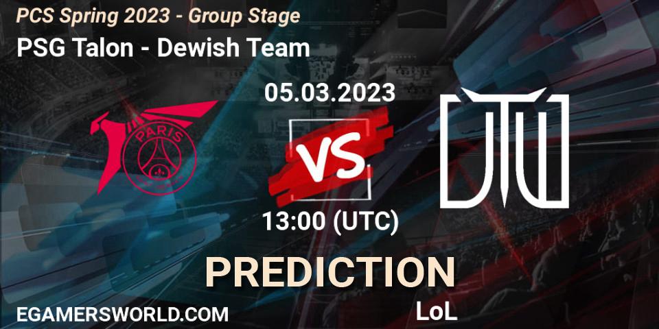 PSG Talon vs Dewish Team: Match Prediction. 10.02.23, LoL, PCS Spring 2023 - Group Stage
