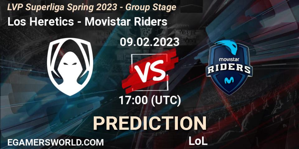 Los Heretics vs Movistar Riders: Match Prediction. 09.02.23, LoL, LVP Superliga Spring 2023 - Group Stage