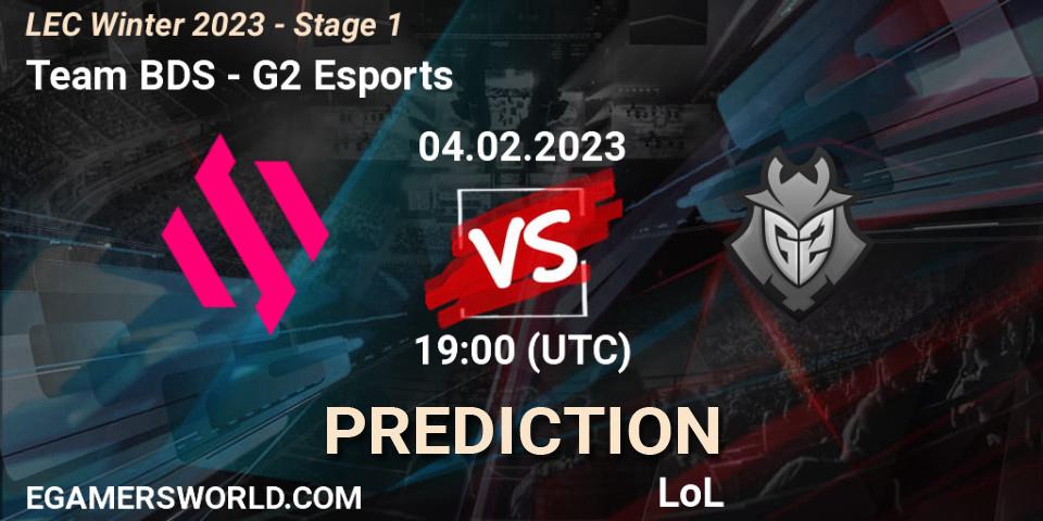 Team BDS vs G2 Esports: Match Prediction. 04.02.23, LoL, LEC Winter 2023 - Stage 1