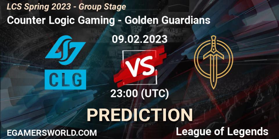 Counter Logic Gaming vs Golden Guardians: Match Prediction. 10.02.23, LoL, LCS Spring 2023 - Group Stage