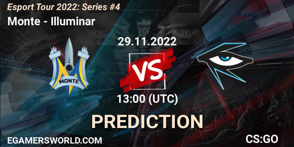 Monte vs Illuminar: Match Prediction. 29.11.22, CS2 (CS:GO), Esport Tour 2022: Series #4