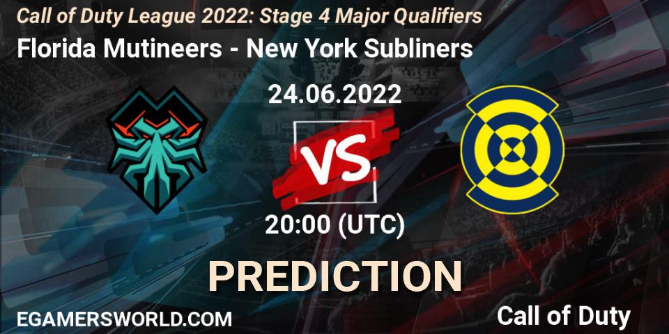 Florida Mutineers vs New York Subliners: Match Prediction. 24.06.22, Call of Duty, Call of Duty League 2022: Stage 4