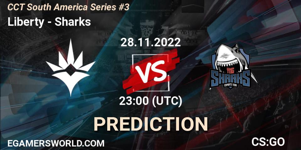 Liberty vs Sharks: Match Prediction. 29.11.22, CS2 (CS:GO), CCT South America Series #3