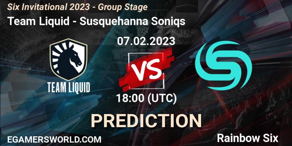 Team Liquid vs Susquehanna Soniqs: Match Prediction. 07.02.23, Rainbow Six, Six Invitational 2023 - Group Stage