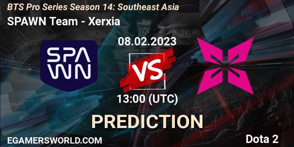 SPAWN Team vs Xerxia: Match Prediction. 09.02.23, Dota 2, BTS Pro Series Season 14: Southeast Asia