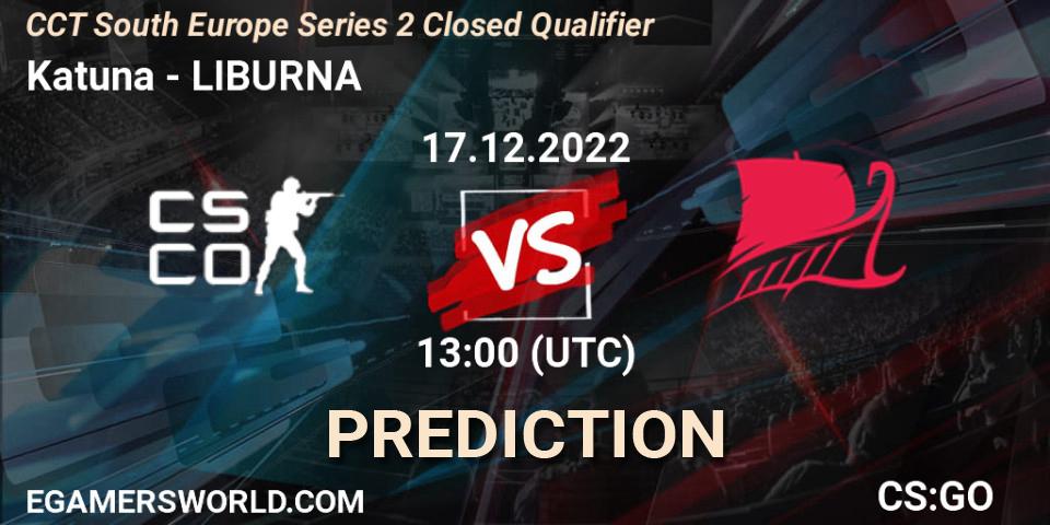 Katuna vs LIBURNA: Match Prediction. 17.12.22, CS2 (CS:GO), CCT South Europe Series 2 Closed Qualifier