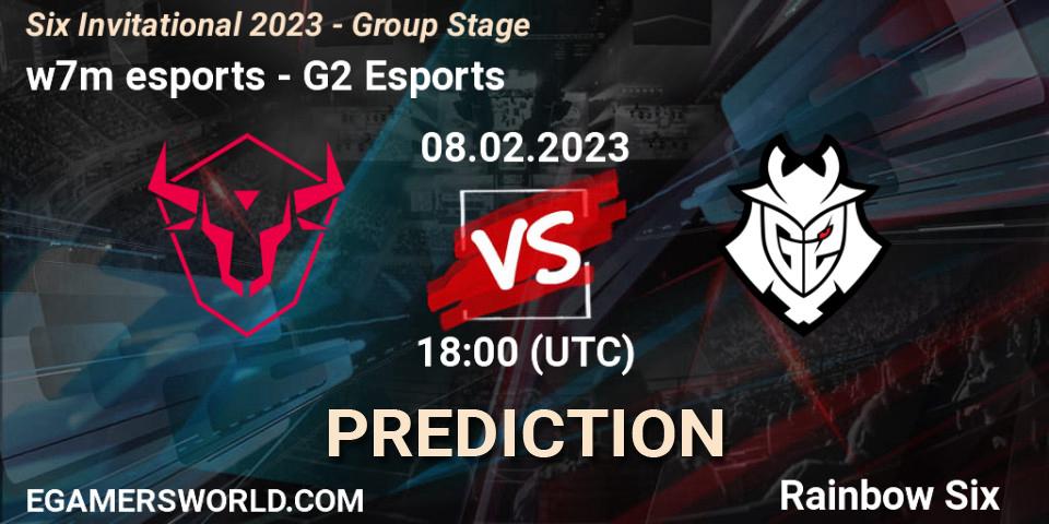 w7m esports vs G2 Esports: Match Prediction. 08.02.23, Rainbow Six, Six Invitational 2023 - Group Stage