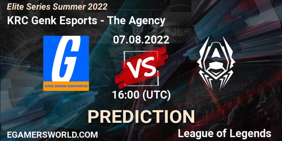 KRC Genk Esports vs The Agency: Match Prediction. 07.08.22, LoL, Elite Series Summer 2022