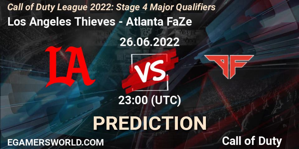 Los Angeles Thieves vs Atlanta FaZe: Match Prediction. 26.06.22, Call of Duty, Call of Duty League 2022: Stage 4