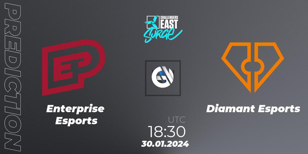 Enterprise Esports vs Diamant Esports: Match Prediction. 30.01.24, VALORANT, VALORANT Challengers 2024 East: Surge Split 1
