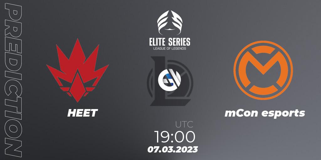 HEET vs mCon esports: Match Prediction. 09.02.23, LoL, Elite Series Spring 2023 - Group Stage