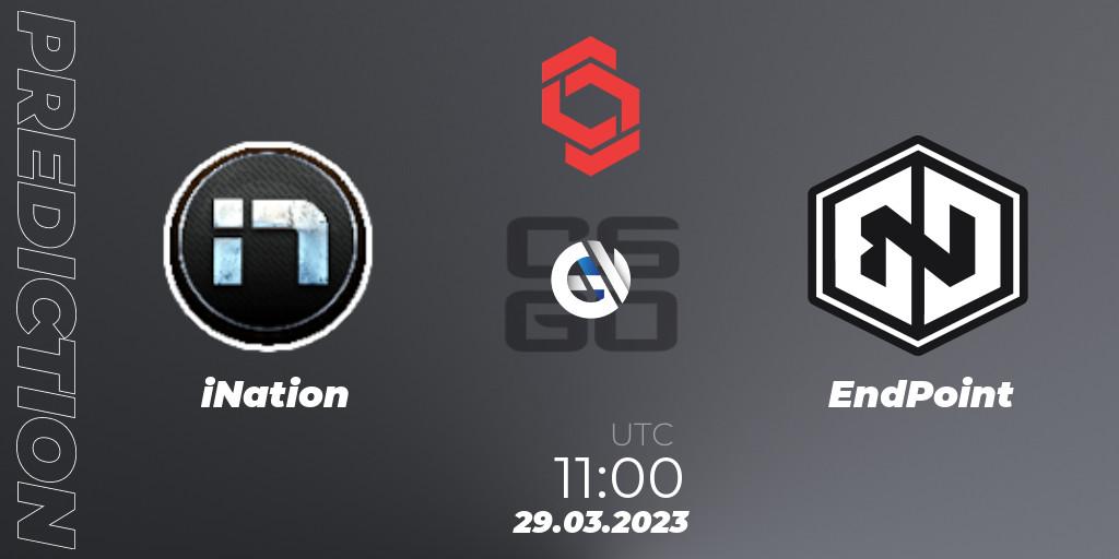 iNation vs EndPoint: Match Prediction. 29.03.23, CS2 (CS:GO), CCT Central Europe Series #5