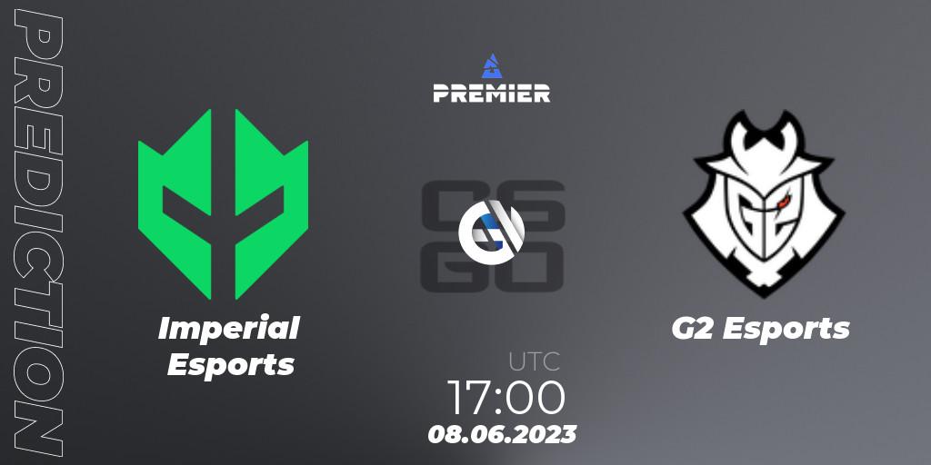 Imperial Esports vs G2 Esports: Match Prediction. 08.06.23, CS2 (CS:GO), BLAST Premier: Spring Final 2023