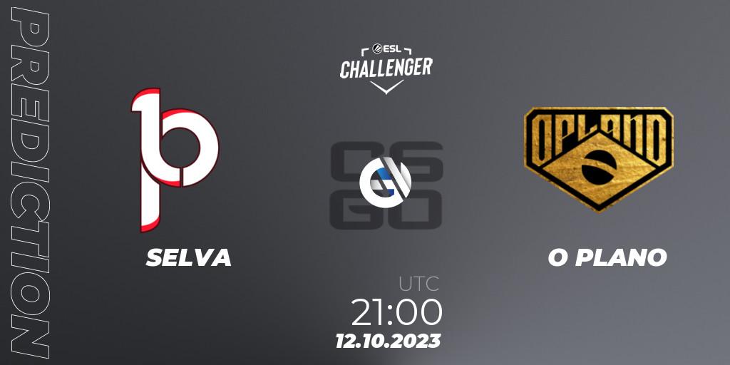 SELVA vs O PLANO: Match Prediction. 12.10.23, CS2 (CS:GO), ESL Challenger at DreamHack Winter 2023: South American Open Qualifier