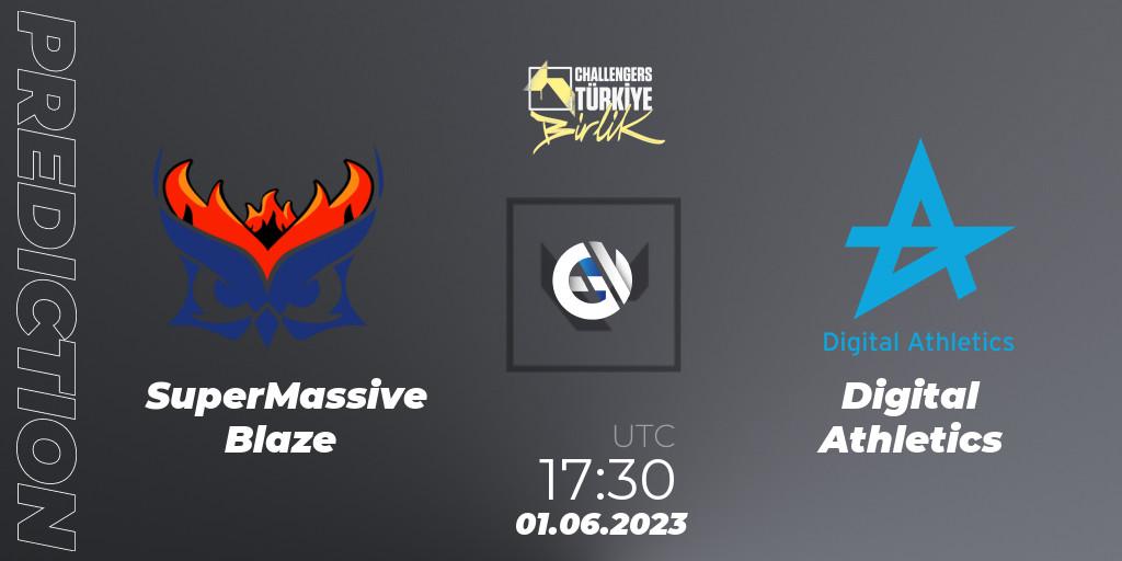 SuperMassive Blaze vs Digital Athletics: Match Prediction. 01.06.23, VALORANT, VALORANT Challengers 2023 Turkey: Birlik Split 2 - Playoffs