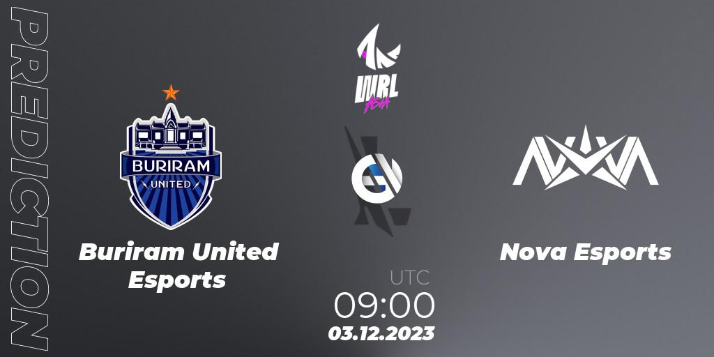 Buriram United Esports vs Nova Esports: Match Prediction. 03.12.23, Wild Rift, WRL Asia 2023 - Season 2 - Regular Season