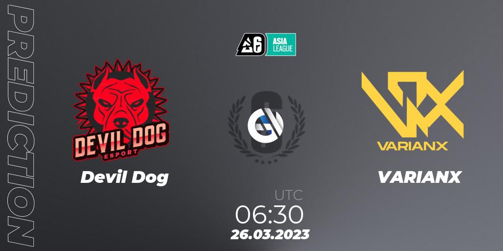 Devil Dog vs VARIANX: Match Prediction. 26.03.23, Rainbow Six, SEA League 2023 - Stage 1