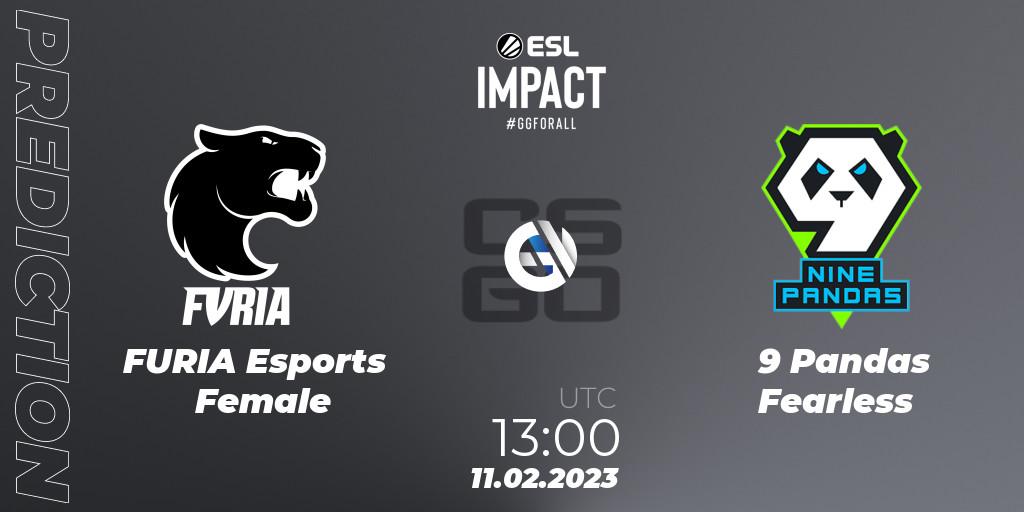 FURIA Esports Female vs 9 Pandas Fearless: Match Prediction. 11.02.23, CS2 (CS:GO), ESL Impact Katowice 2023