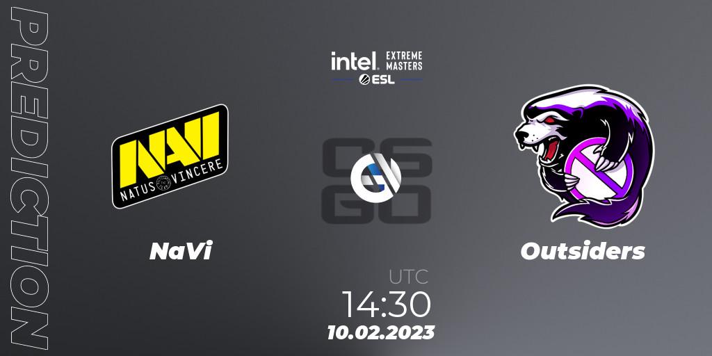 NaVi vs Outsiders: Match Prediction. 10.02.23, CS2 (CS:GO), IEM Katowice 2023