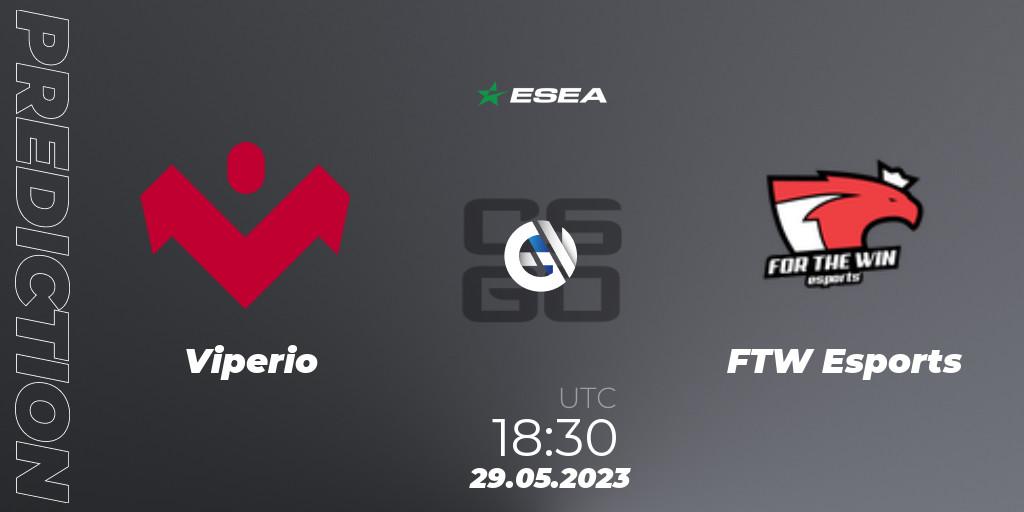 Viperio vs FTW Esports: Match Prediction. 29.05.23, CS2 (CS:GO), ESEA Advanced Season 45 Europe