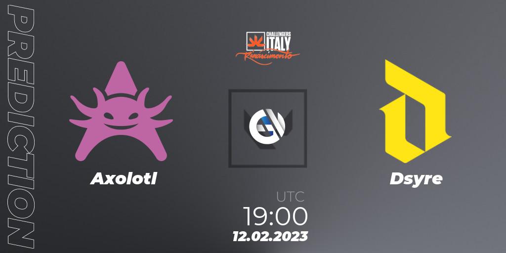 Axolotl vs Dsyre: Match Prediction. 12.02.23, VALORANT, VALORANT Challengers 2023 Italy: Rinascimento Split 1