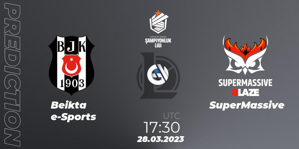 Beşiktaş e-Sports vs SuperMassive: Match Prediction. 28.03.23, LoL, TCL Winter 2023 - Playoffs