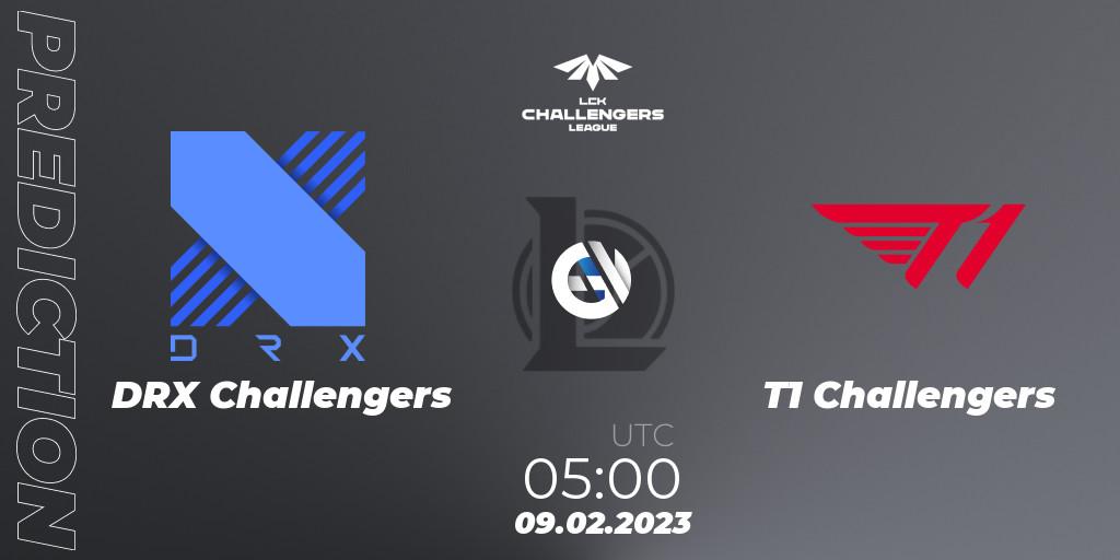 DRX Challengers vs T1 Challengers: Match Prediction. 09.02.23, LoL, LCK Challengers League 2023 Spring